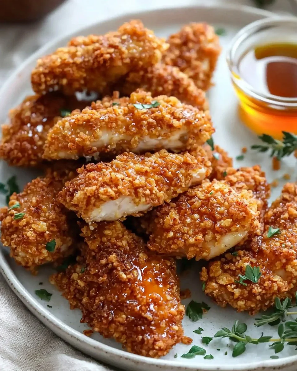 Baked Crunchy Hot Honey Chicken
