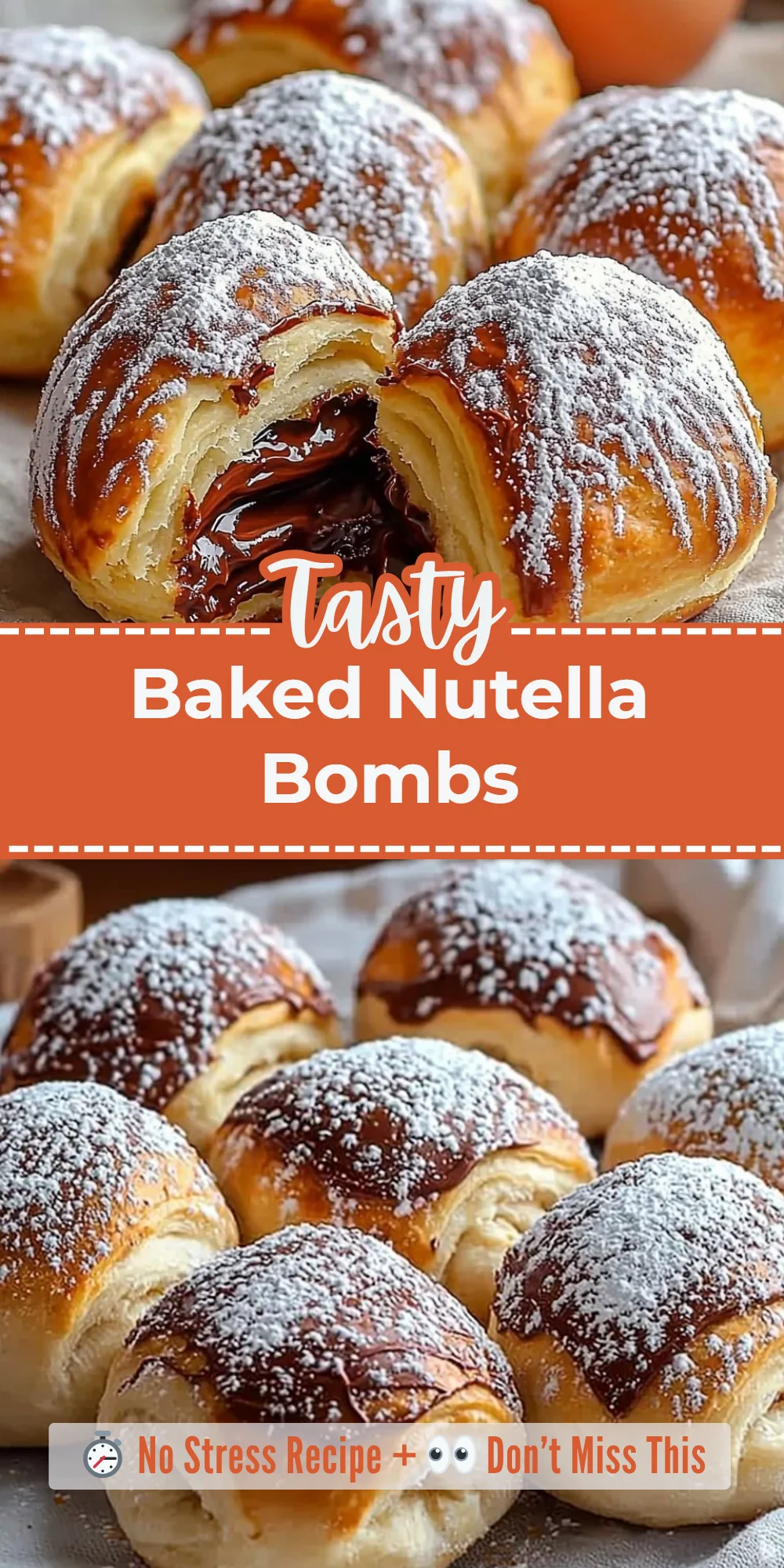 Baked Nutella Bombs