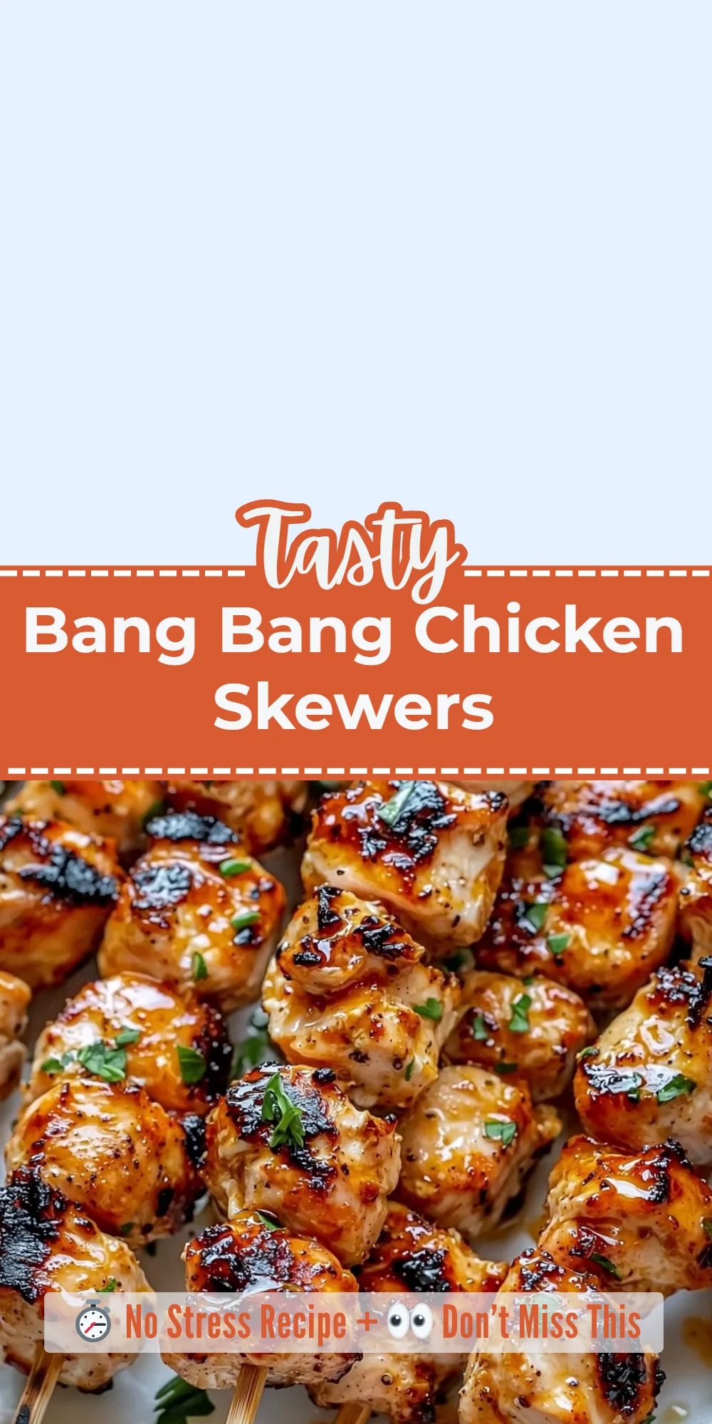Bang Bang Chicken Skewers
