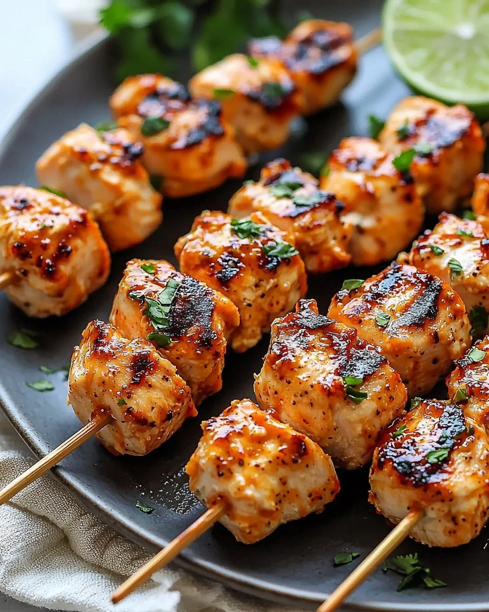 Bang Bang Chicken Skewers