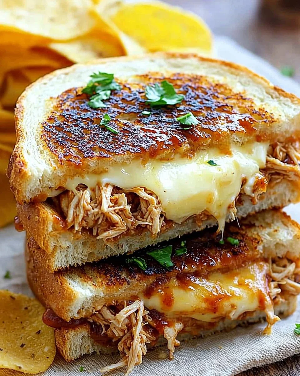 BBQ Chicken Grilled Cheese