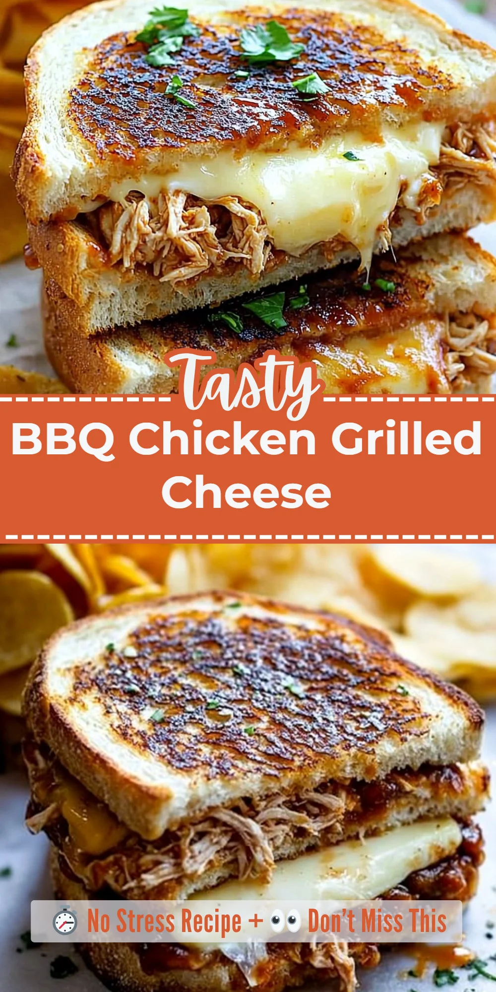 BBQ Chicken Grilled Cheese