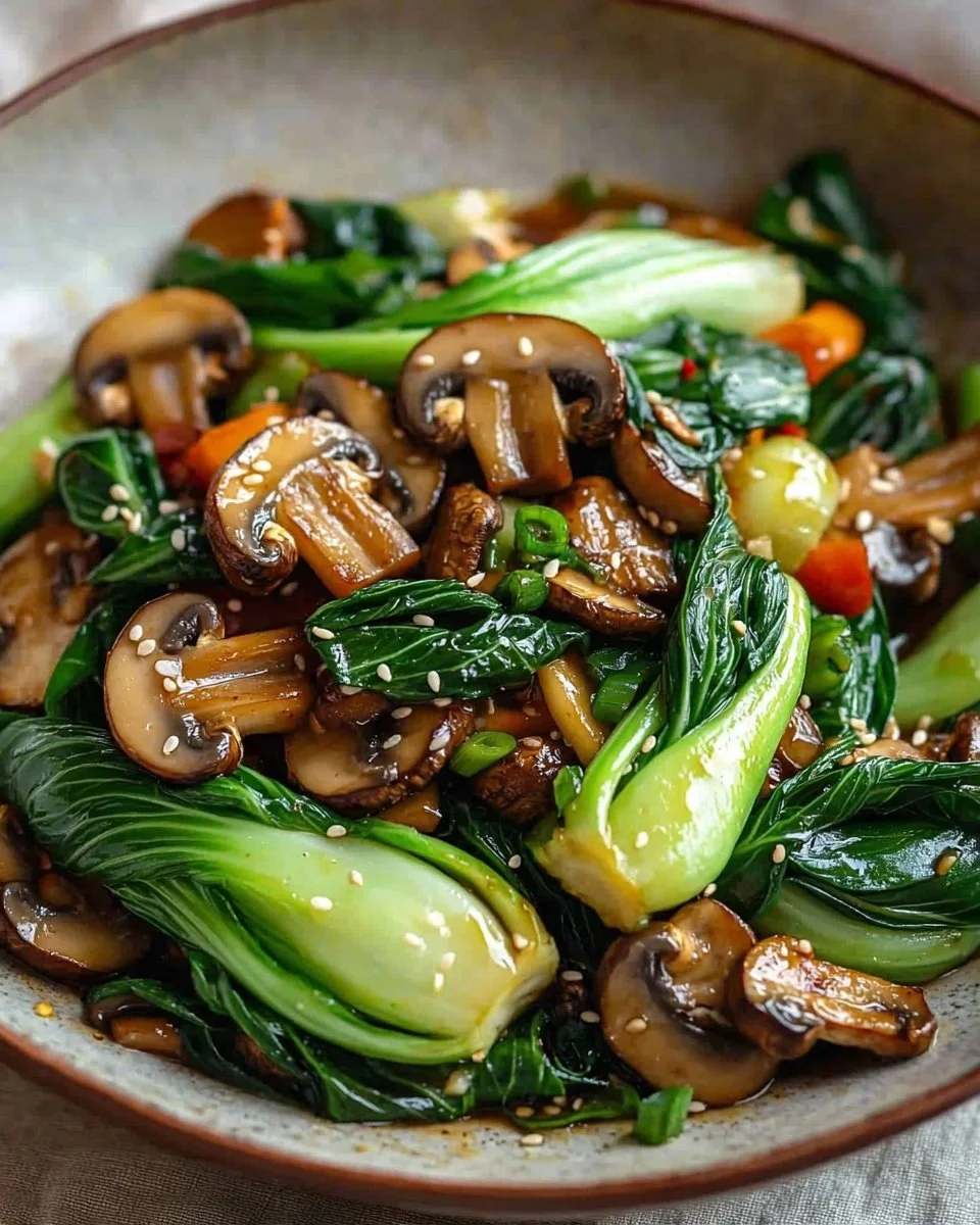 Bok Choy & Mushroom Stir-fry