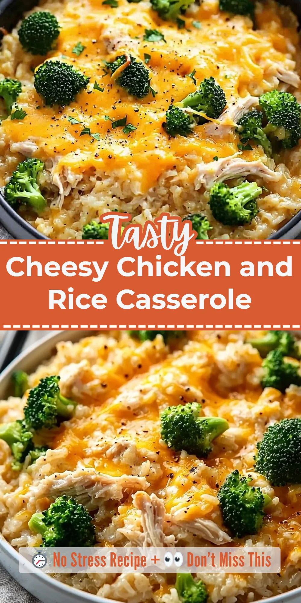 Cheesy Chicken and Rice Casserole