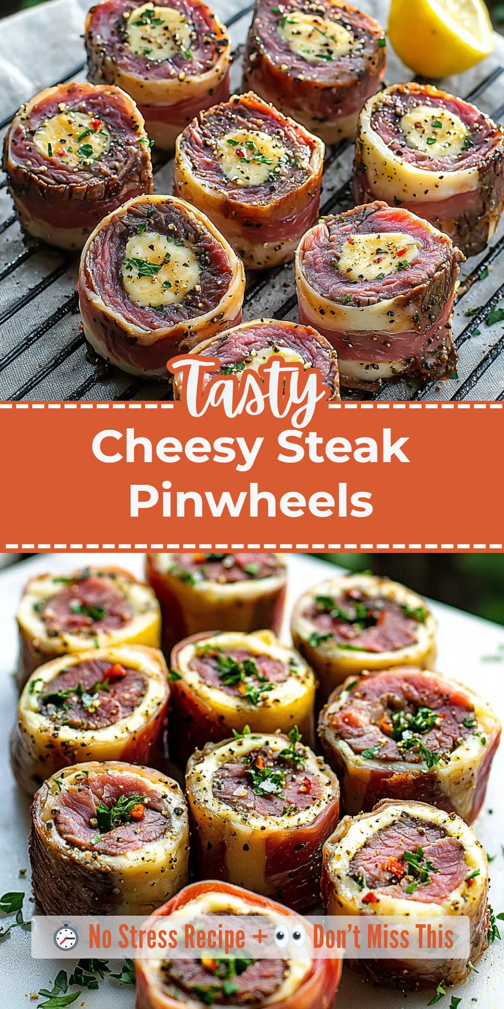 Cheesy Steak Pinwheels