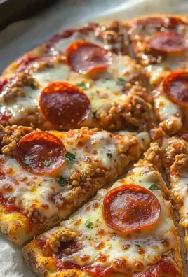 Delicious Chicken Crust Pizza topped with fresh ingredients and herbs.