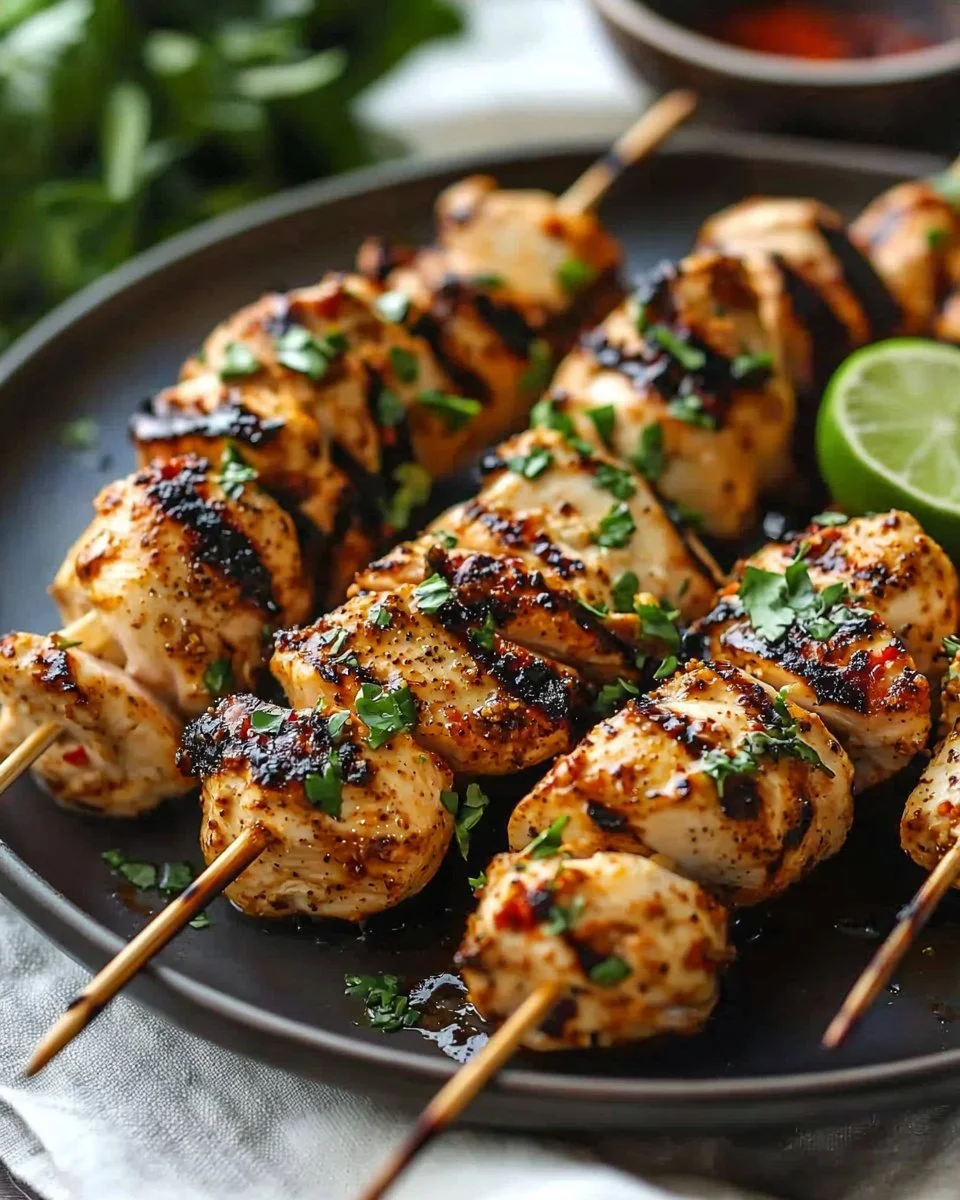 Chicken Skewers Grilled Recipe