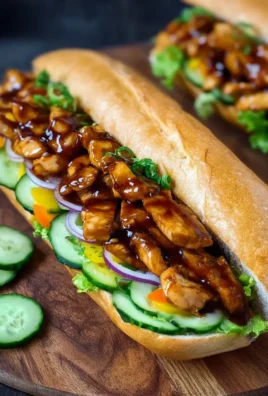 Homemade Chicken Teriyaki Sandwich inspired by Subway.