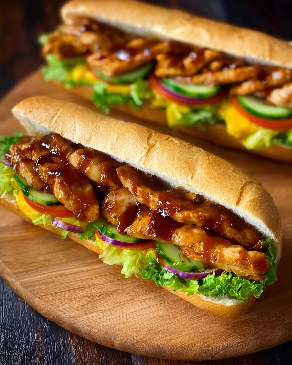 Chicken Teriyaki Sandwich like at Subway