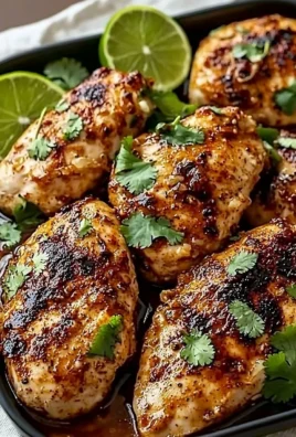 Delicious Chili Lime Chicken with fresh herbs and vibrant colors