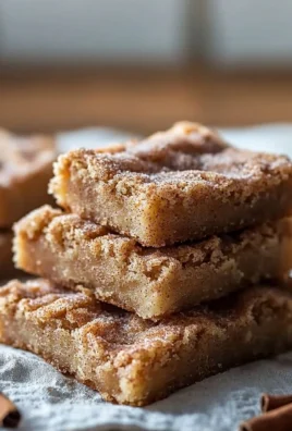 Delicious homemade Cinnamon Sugar Blondies topped with a cinnamon-sugar mix