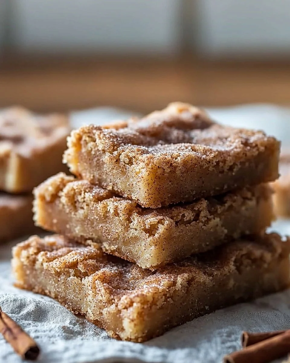 Cinnamon Sugar Blondies