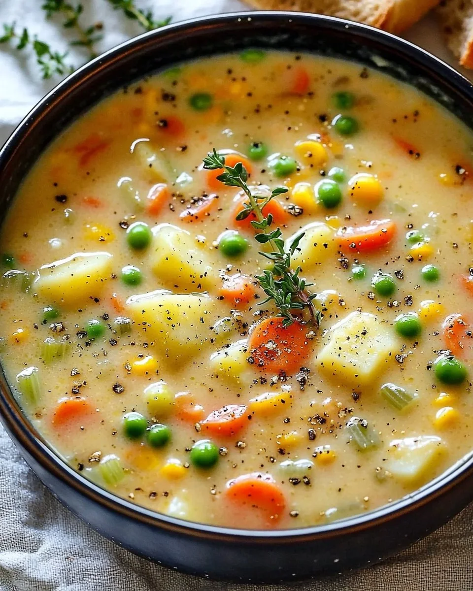 Comforting One-Pot Creamy Vegetable Soup