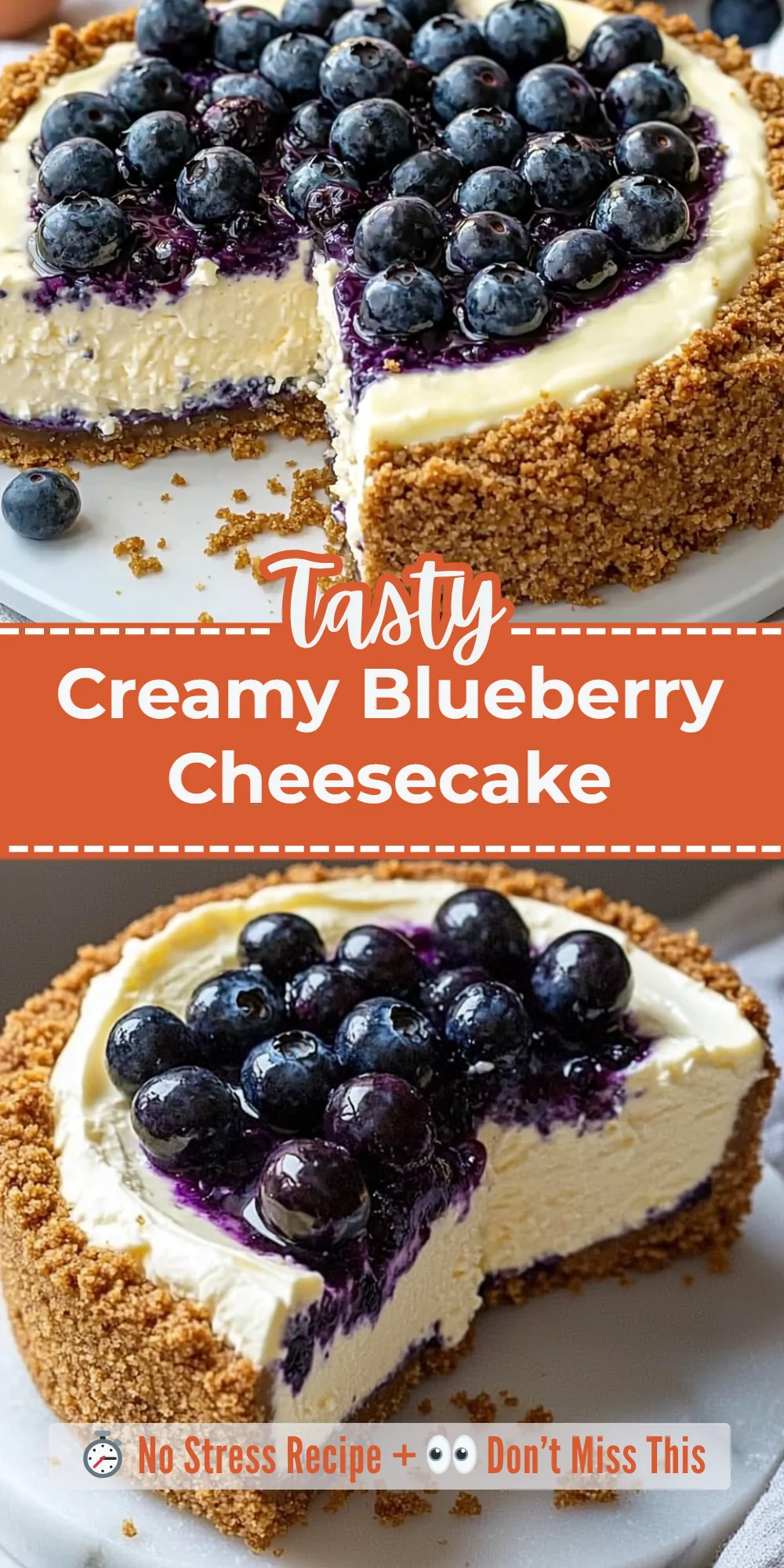 Creamy Blueberry Cheesecake