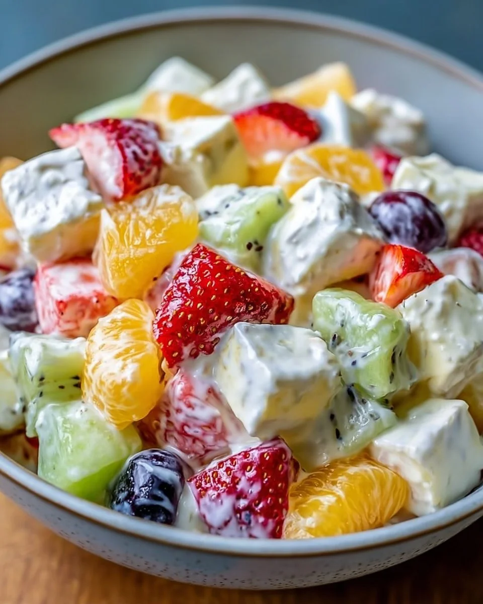 Creamy fruit salad recipe