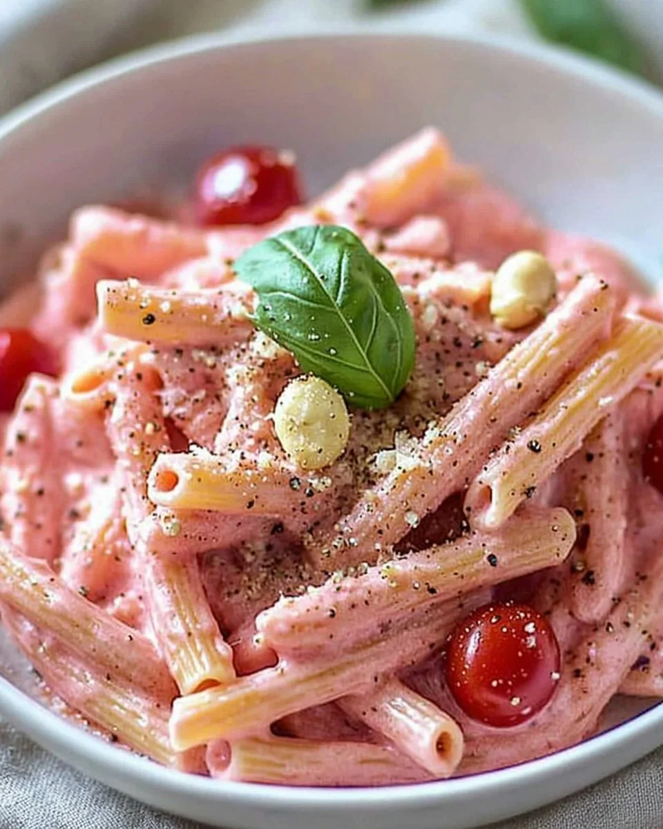 Creamy Vegan Pink Pasta