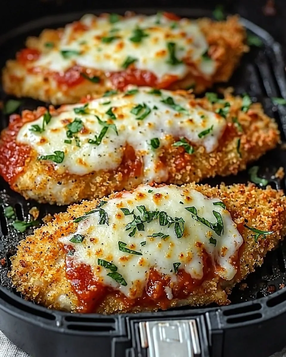 Crispy Air Fryer Chicken Parmesan