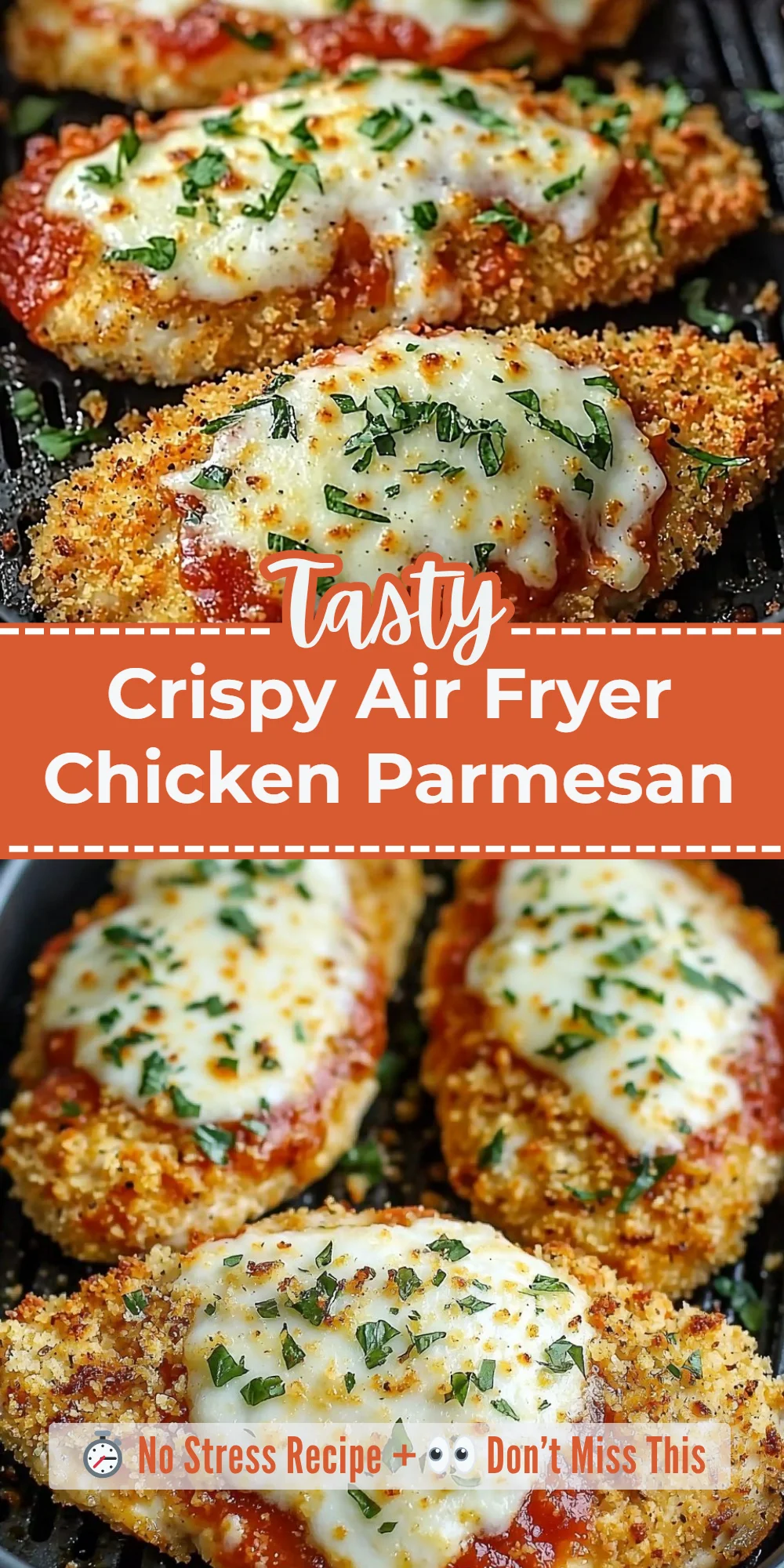 Crispy Air Fryer Chicken Parmesan