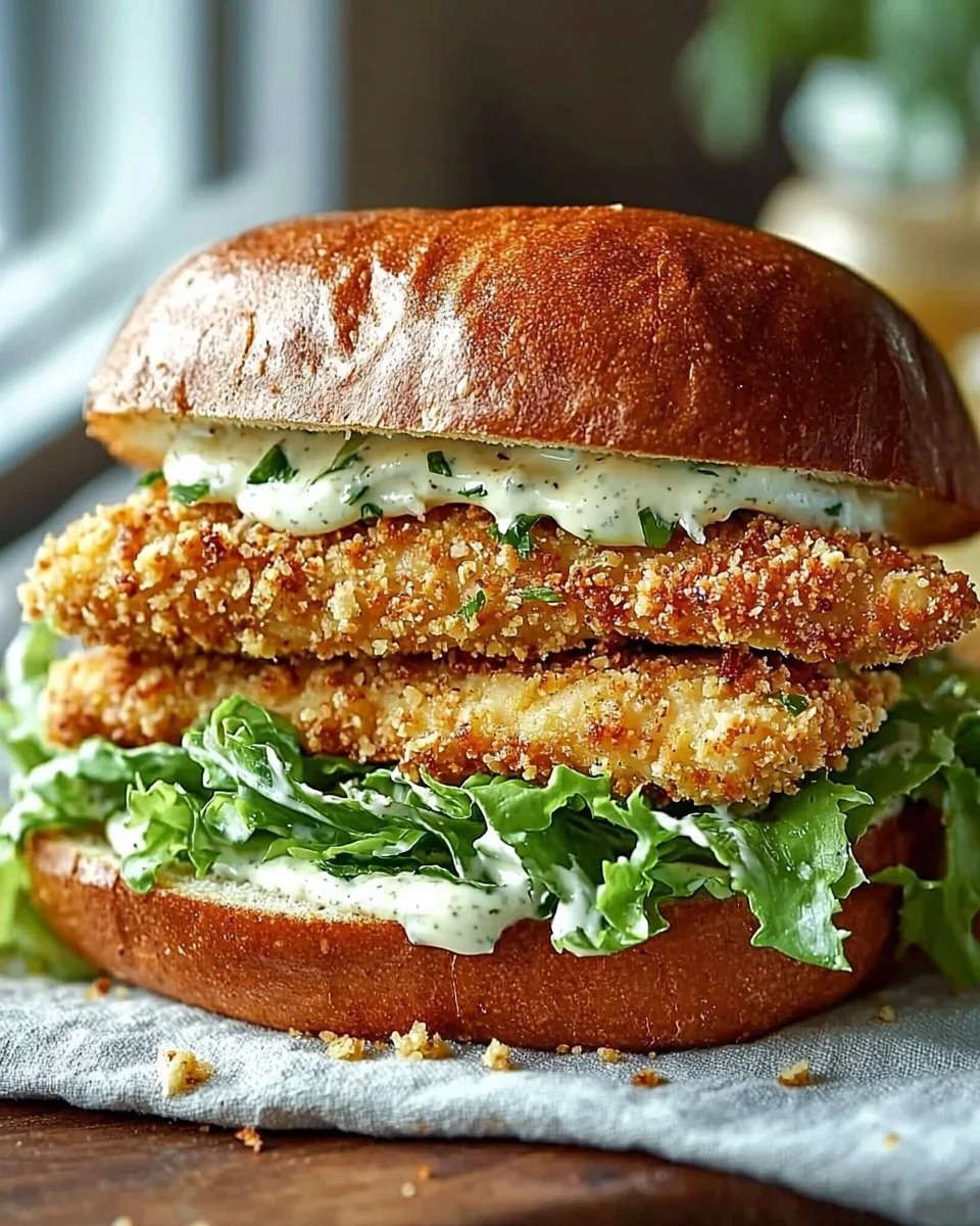 Crispy Chicken Caesar Sandwich