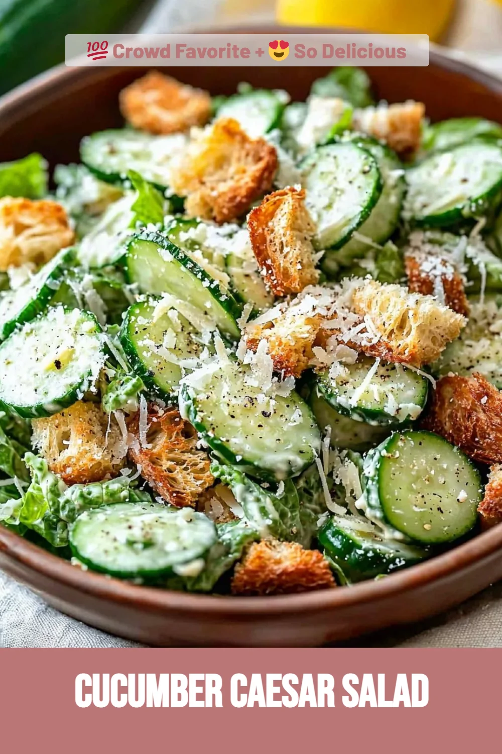 Cucumber Caesar Salad