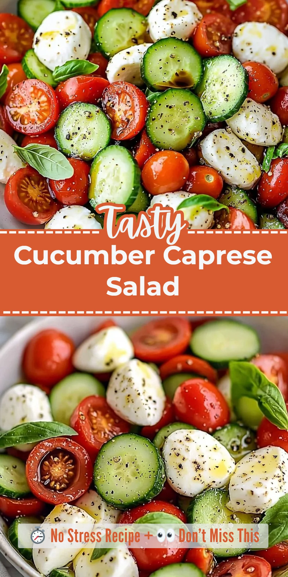 Cucumber Caprese Salad