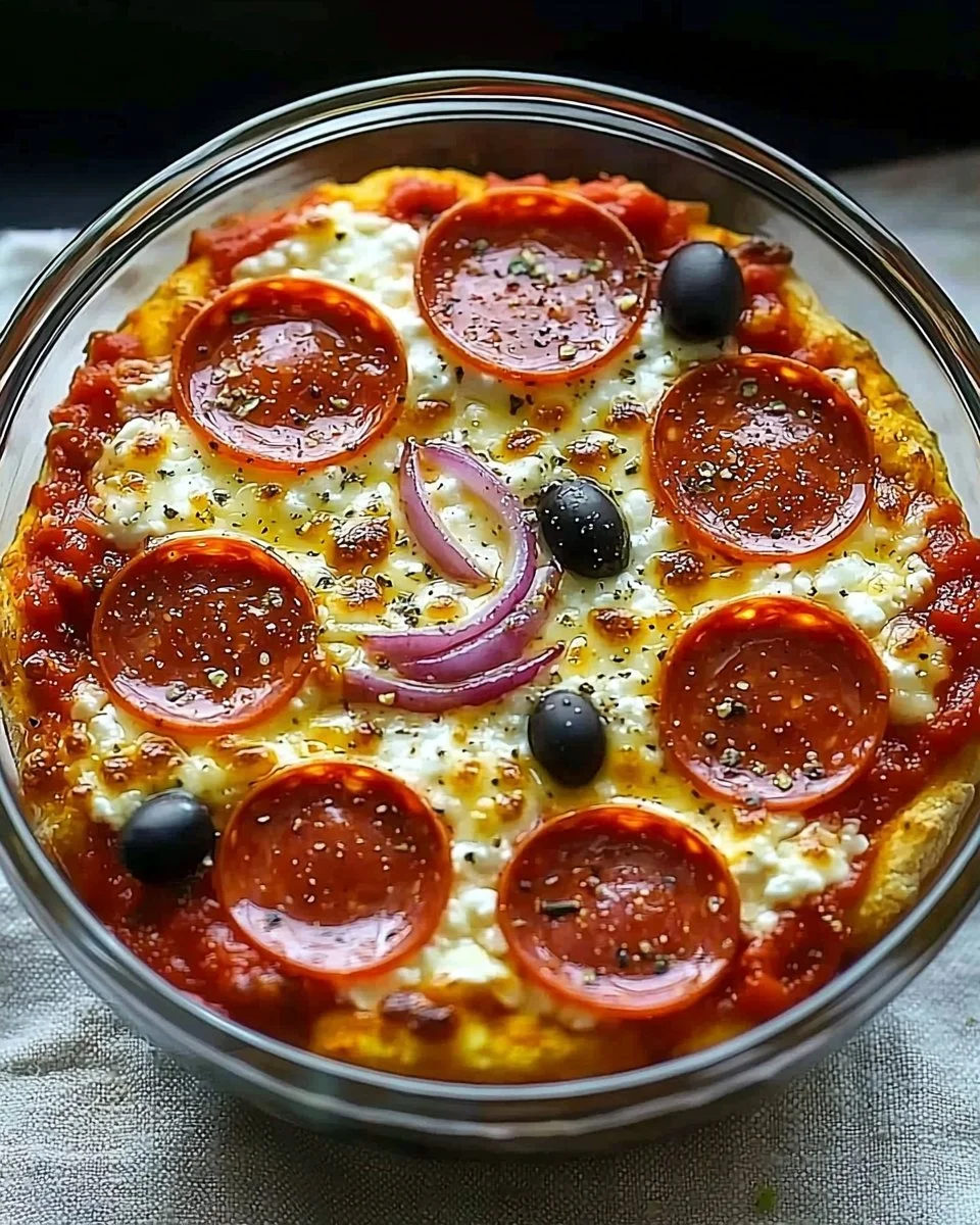 Easy High Protein Cottage Cheese Pizza Bowl Recipe