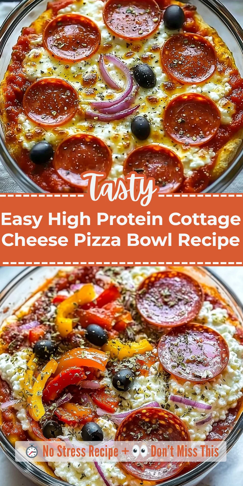 Easy High Protein Cottage Cheese Pizza Bowl Recipe