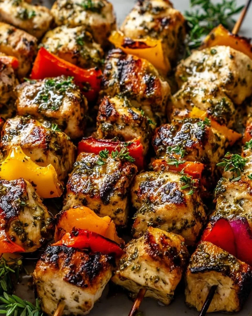 Greek Marinated Chicken Kabobs