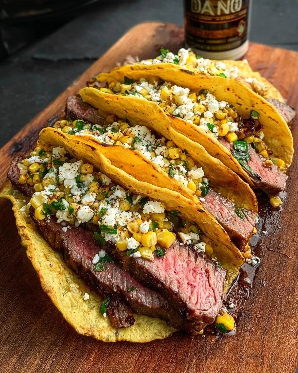Grilled Steak Corn on the Cob Tacos