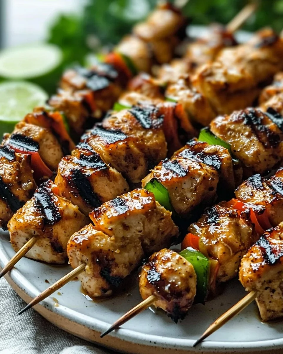 Grilled Thai Coconut Chicken Skewers