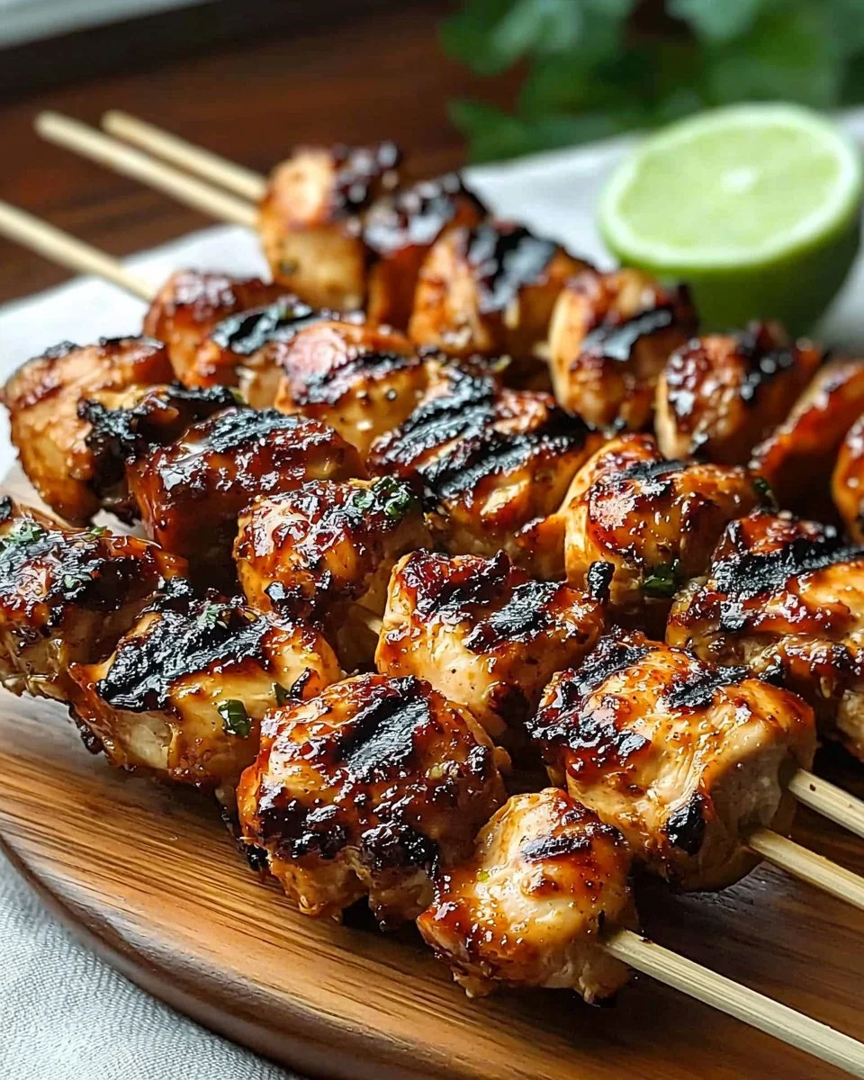 Grilled Thai Coconut Chicken Skewers