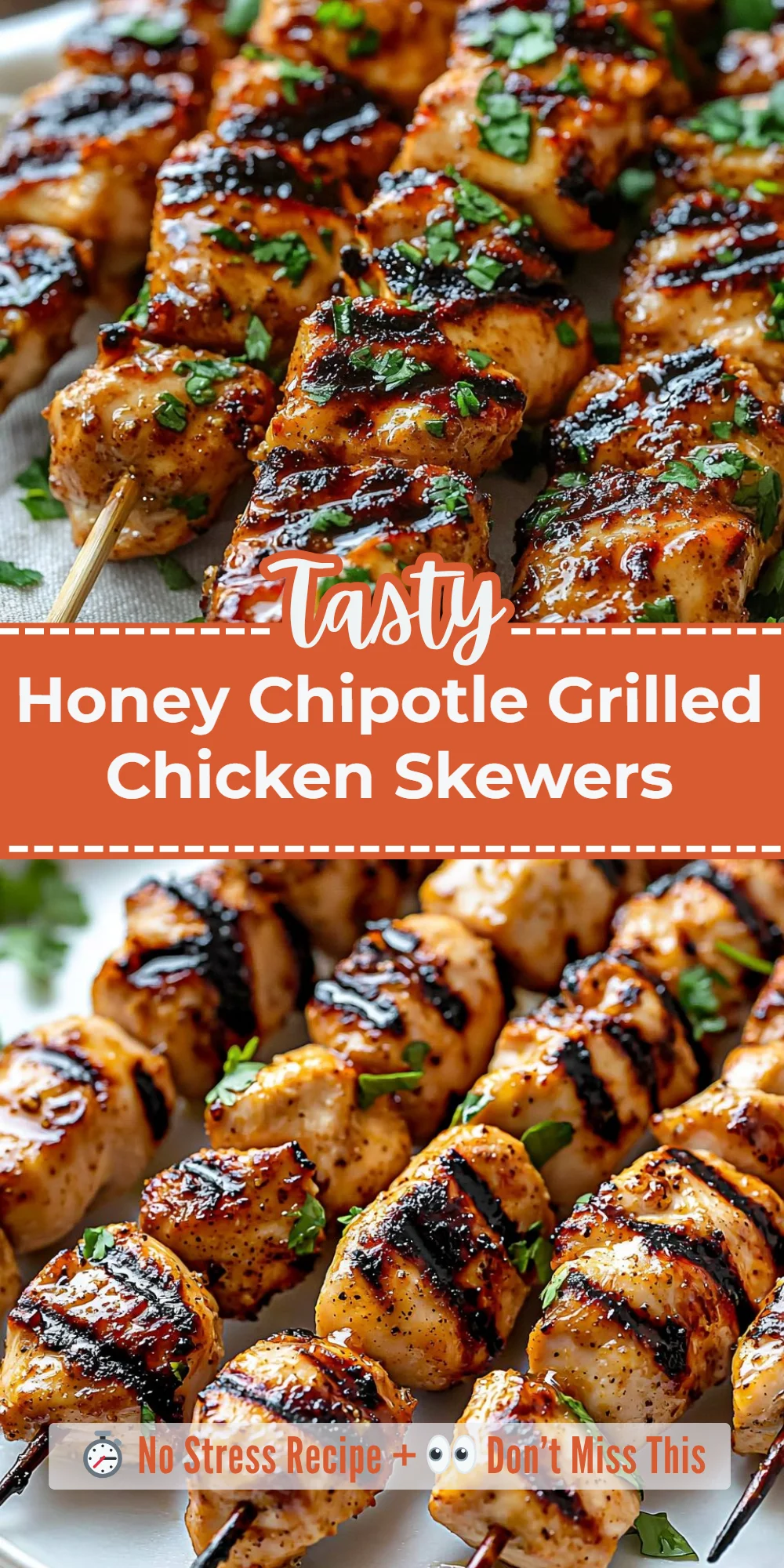 Honey Chipotle Grilled Chicken Skewers