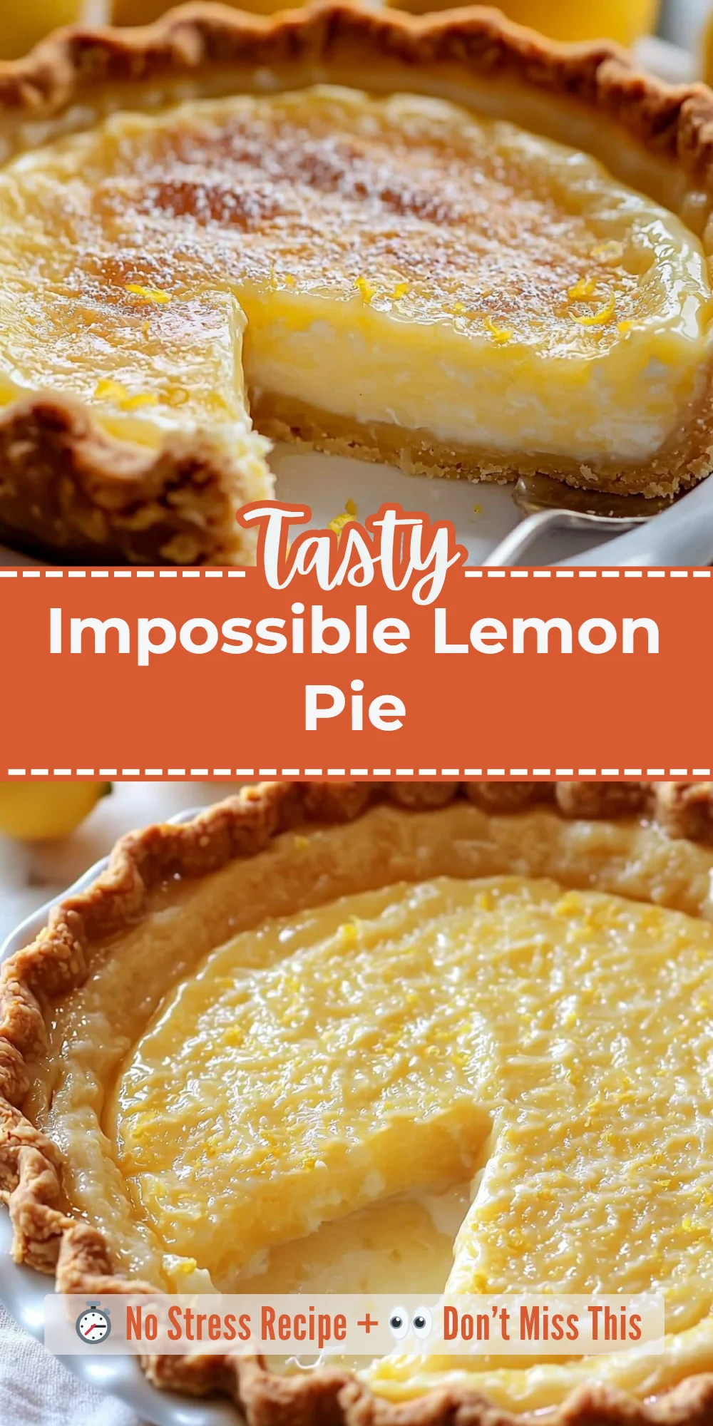 Impossible Lemon Pie