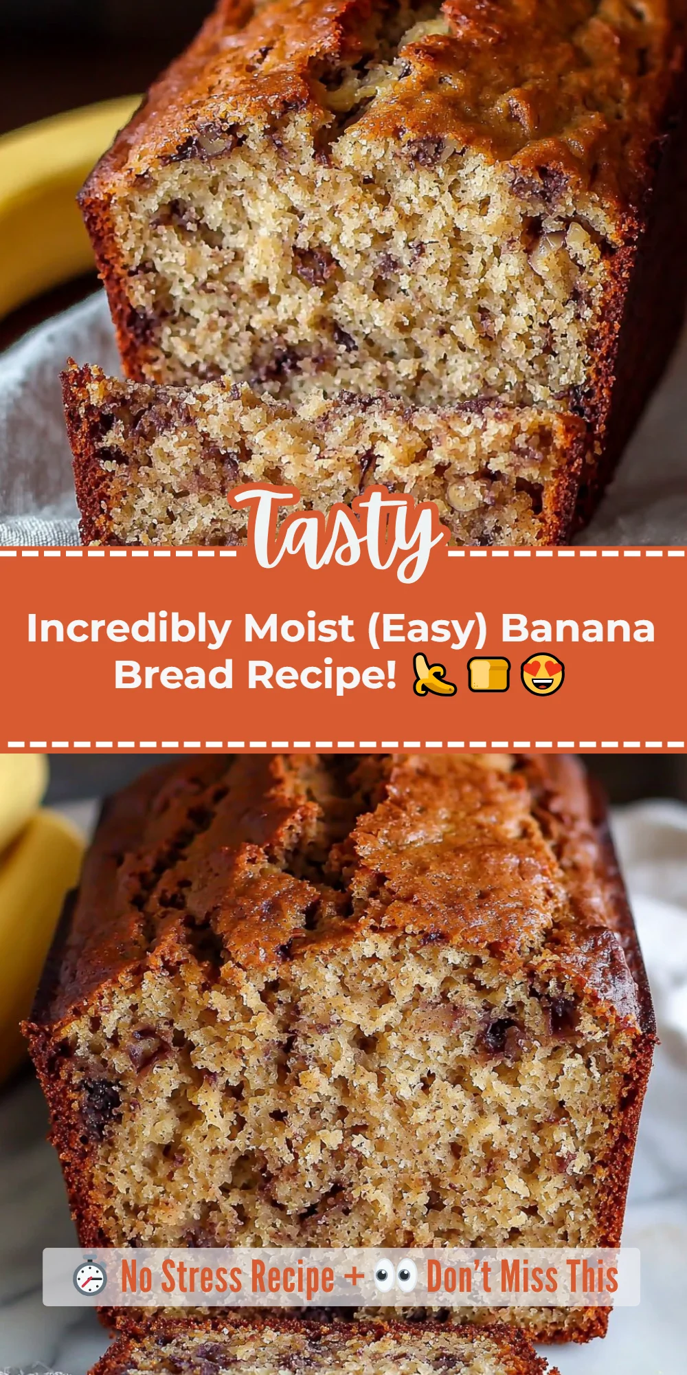 Incredibly Moist (Easy) Banana Bread Recipe! 🍌🍞😍