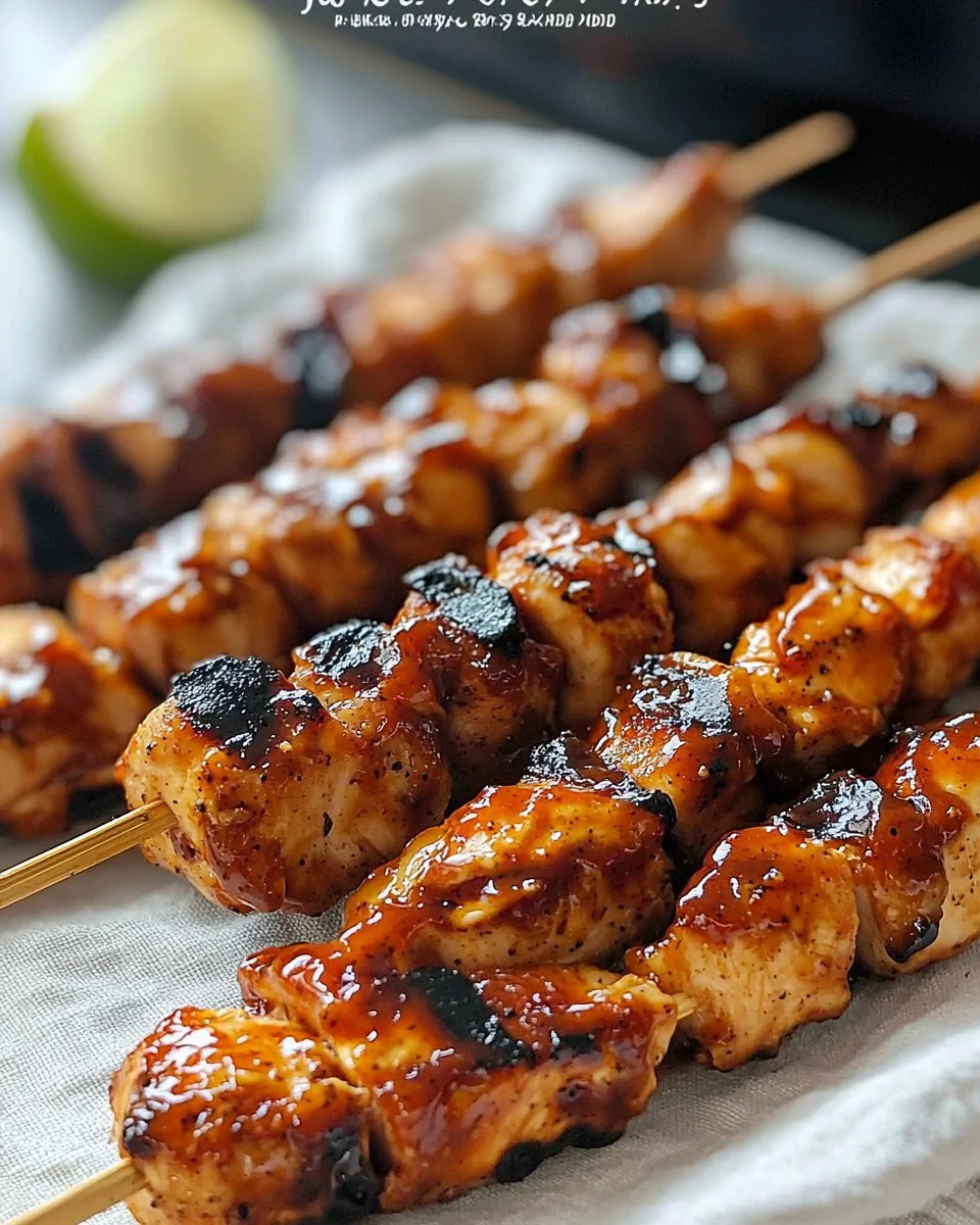 Juicy BBQ Chicken Skewers