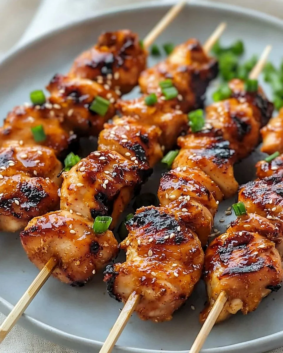 Korean Chicken Skewers