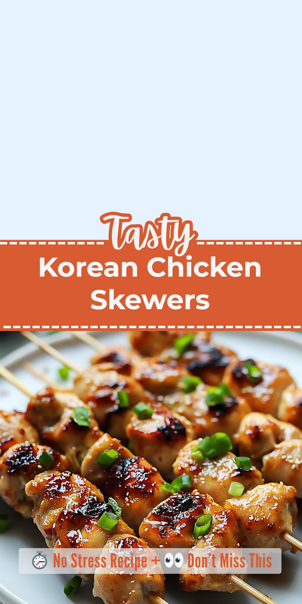 Korean Chicken Skewers