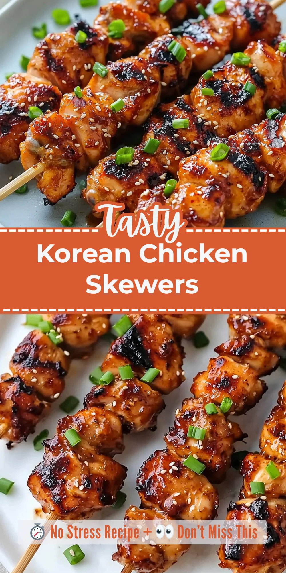 Korean Chicken Skewers