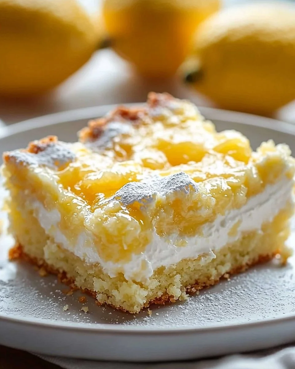 Lemon Cream Cheese Dump Cake