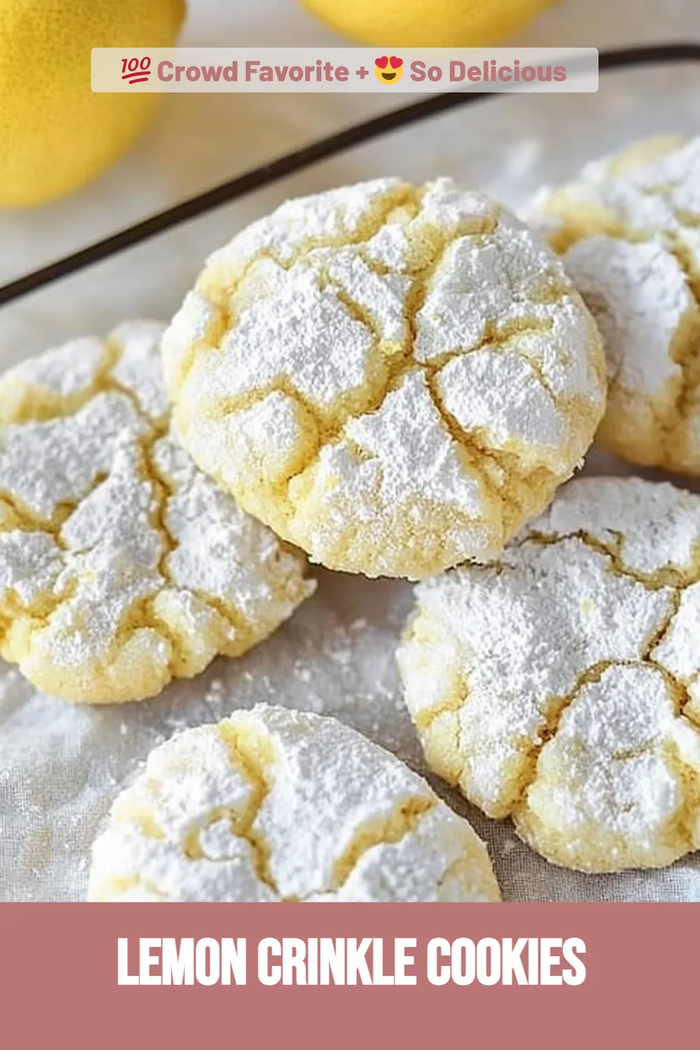 Lemon Crinkle Cookies