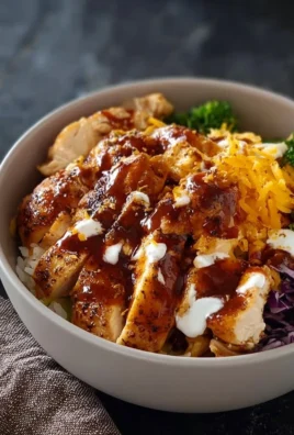 Delicious Macro Friendly BBQ Ranch Chicken Bowl packed with protein