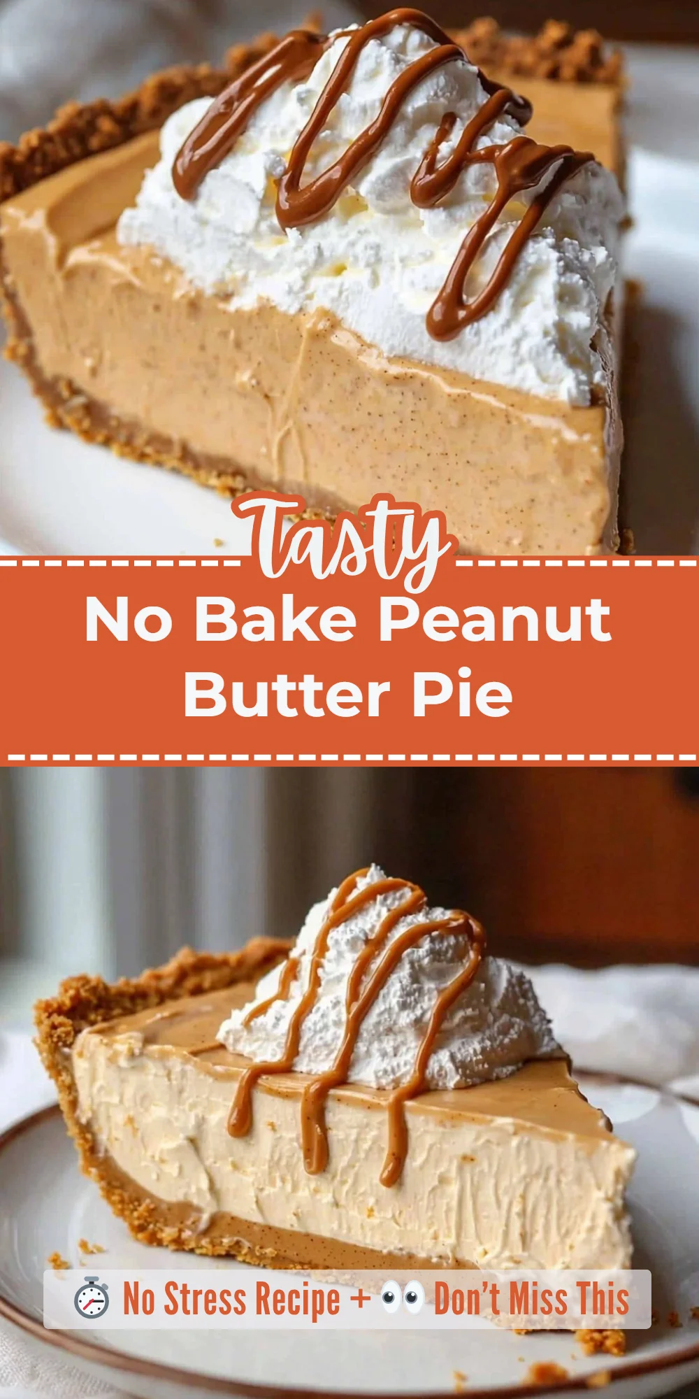No Bake Peanut Butter Pie