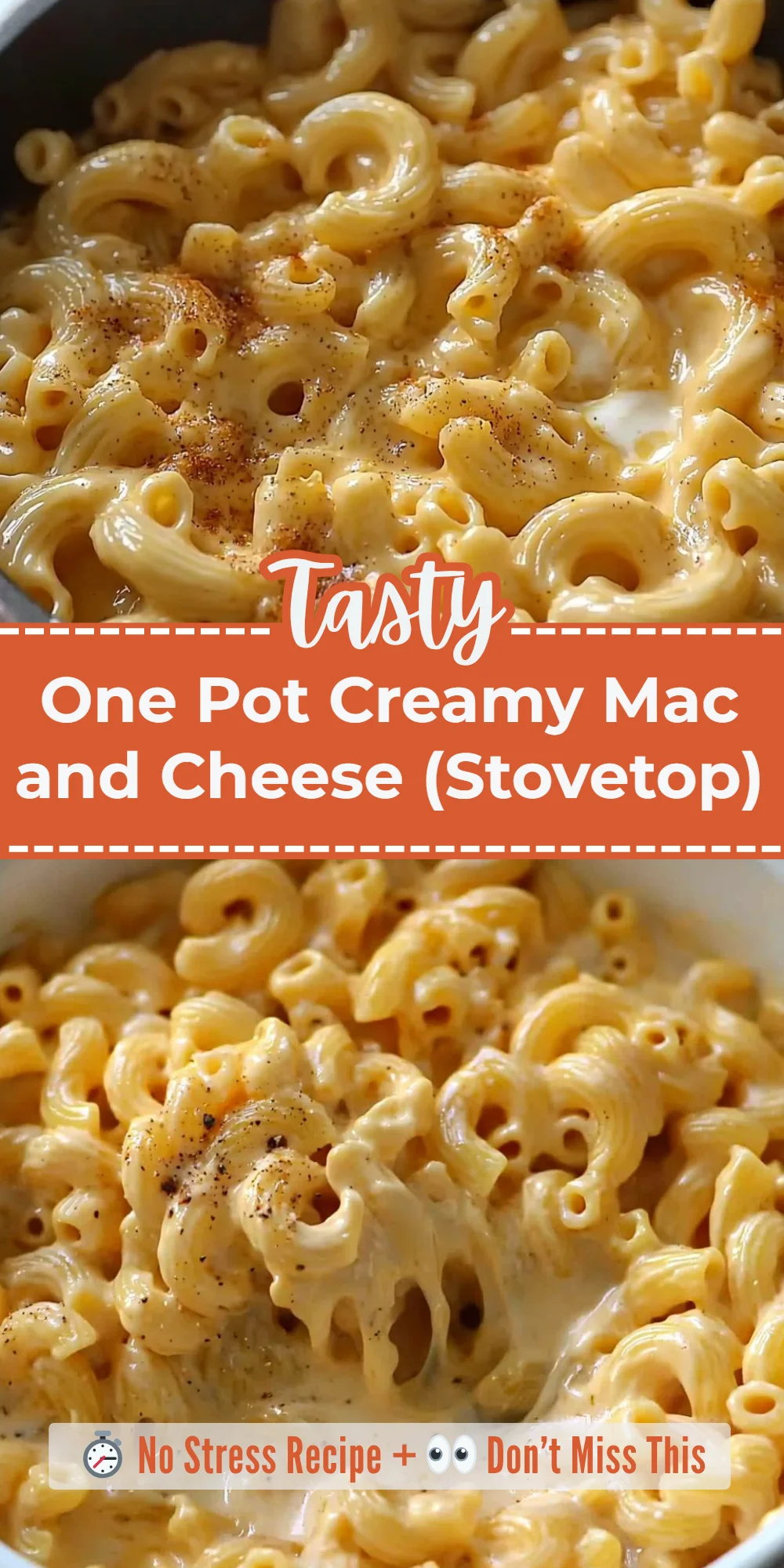 One Pot Creamy Mac and Cheese (Stovetop)