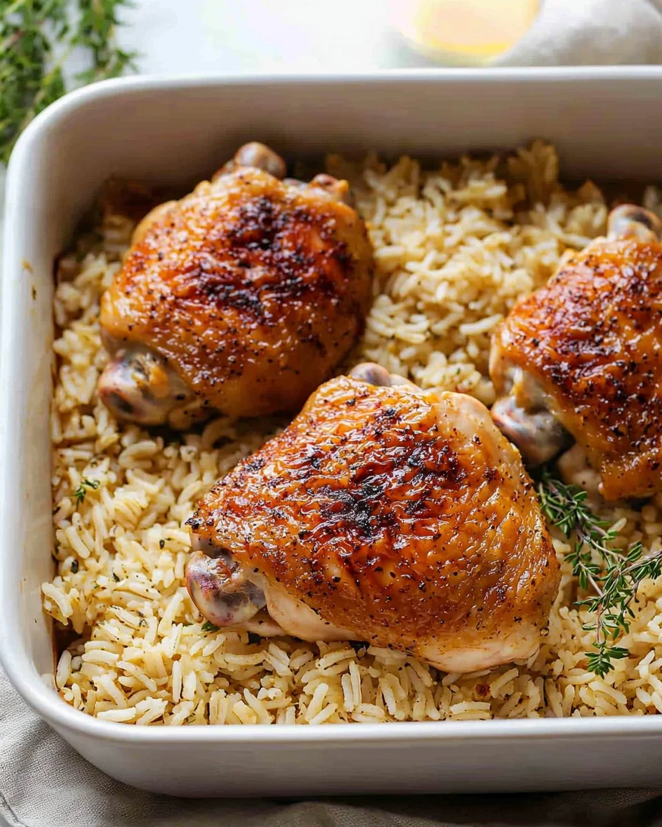 Oven Baked Chicken and Rice