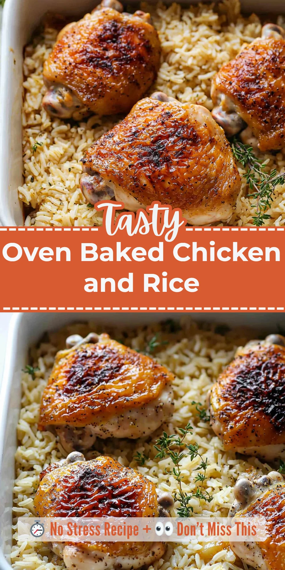 Oven Baked Chicken and Rice