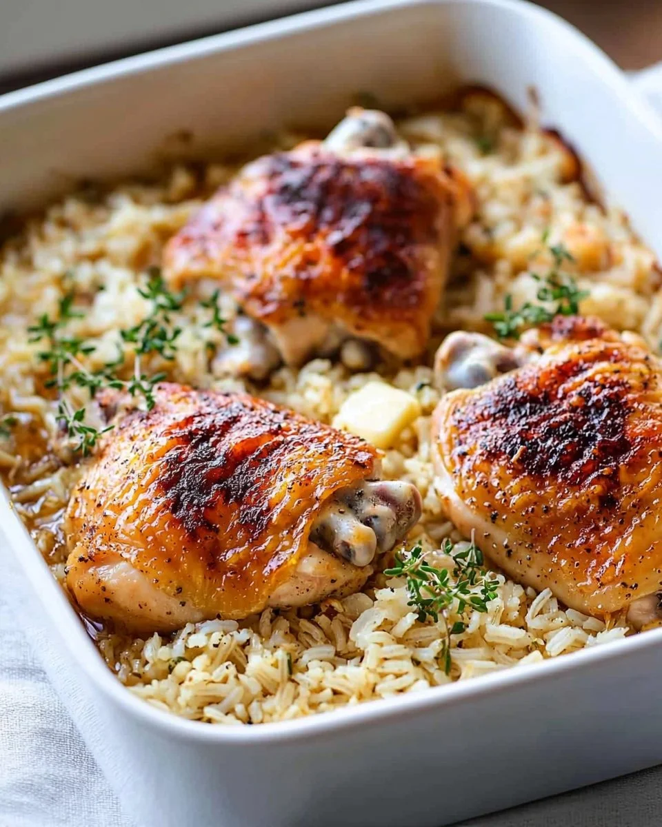 Oven Baked Chicken and Rice