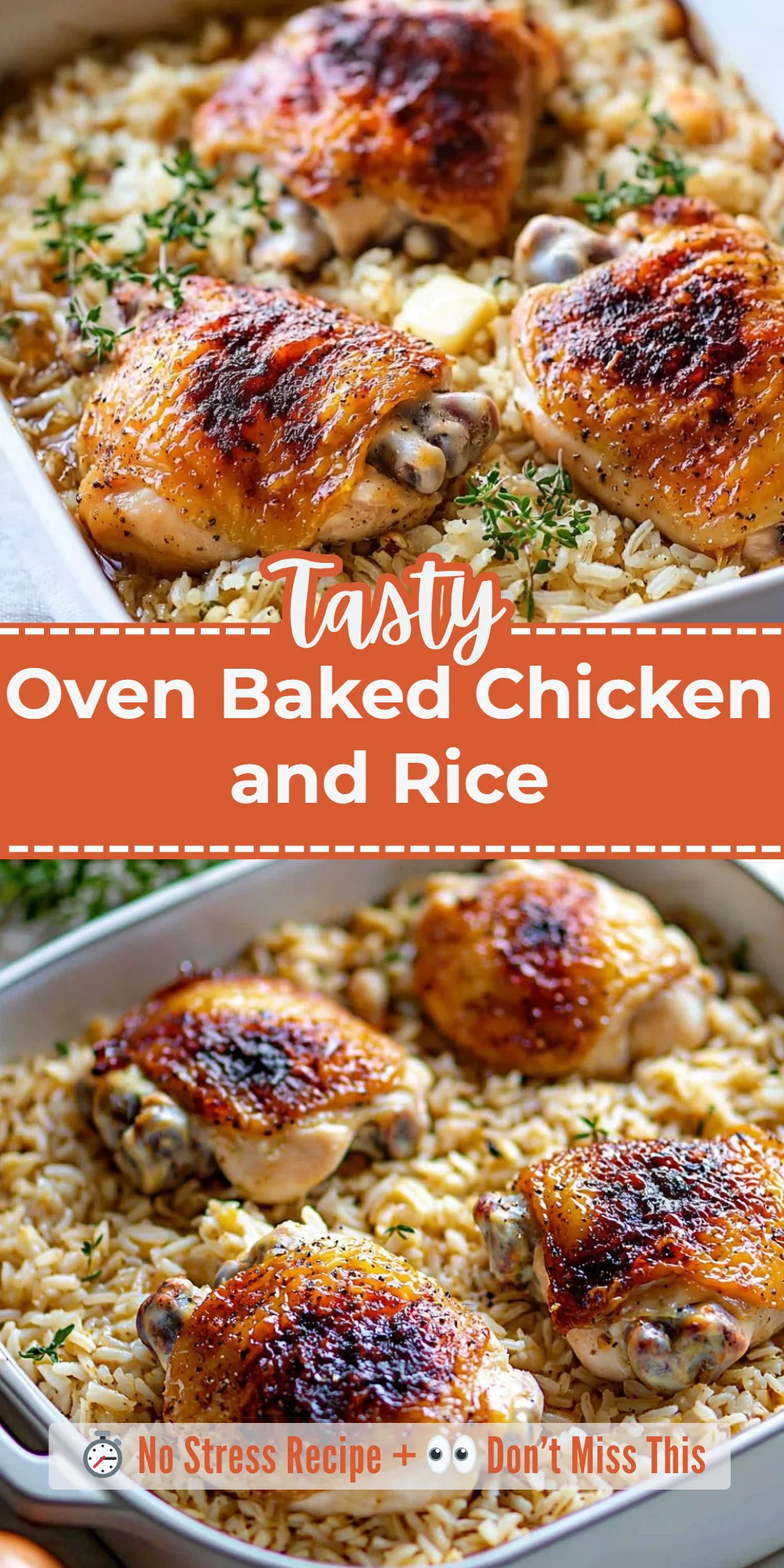 Oven Baked Chicken and Rice