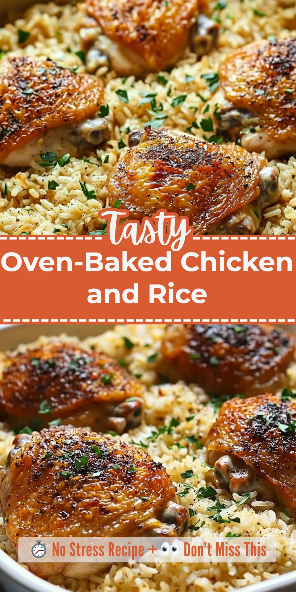 Oven-Baked Chicken and Rice
