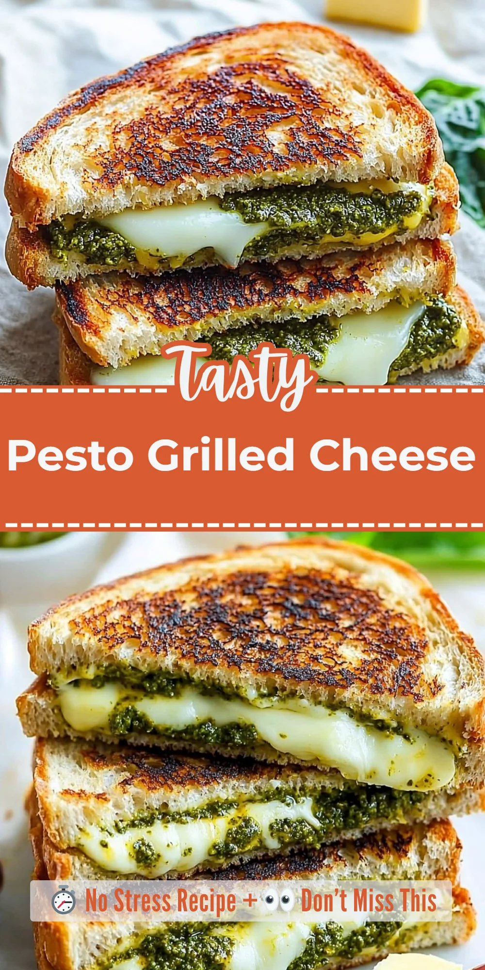 Pesto Grilled Cheese