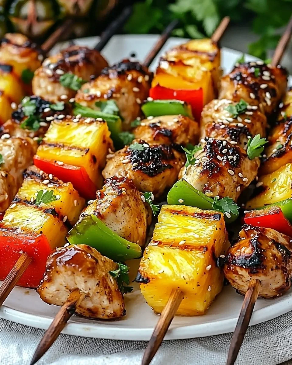 Savor the Flavor with Grilled Pineapple Chicken Kabobs Recipe